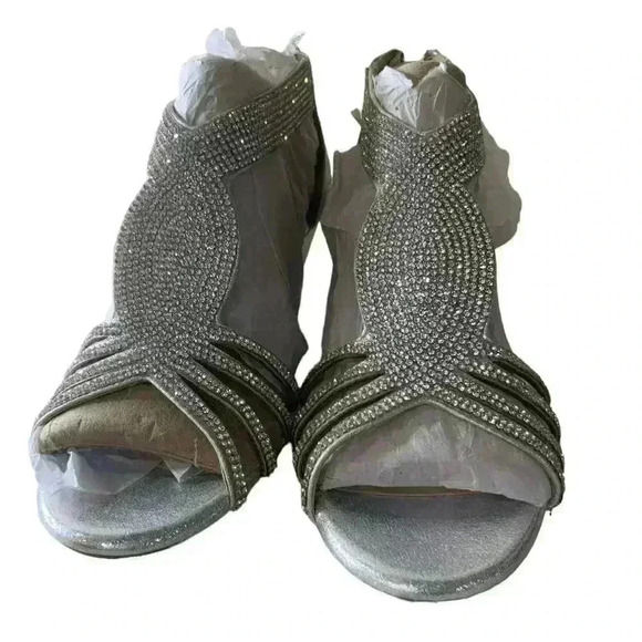 Alex Marie Shoes Womens Size 10M Sparkle shimmery Formal Dressy Open Toe Sandals - Picture 6 of 10